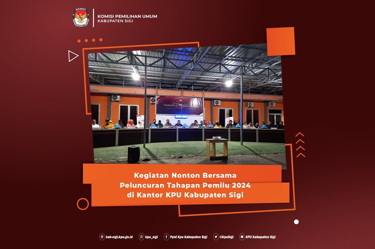 NOBAR PELUNCURAN TAHAPAN PEMILU TAHUN 2024