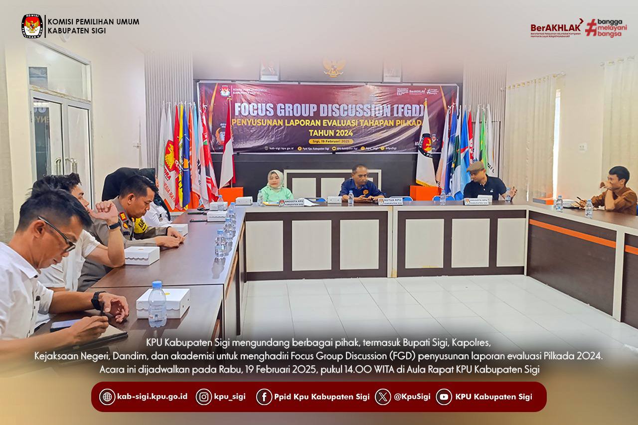 Focus Group Discussion (FGD) Penyusunan Laporan Evaluasi Pilkada 2024